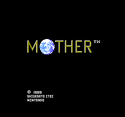Mother (Japan) Title Screen